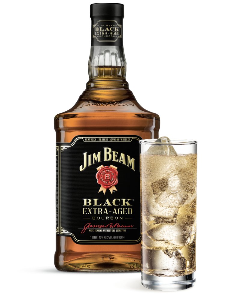 Jim Beam Black and a Jim Beam Black & Soda highball